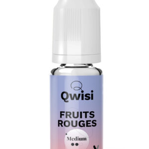 Mockup - E-liquide Fruits Rouges MEDIUM - Qwisi Selfline Fruité - 10 ml
